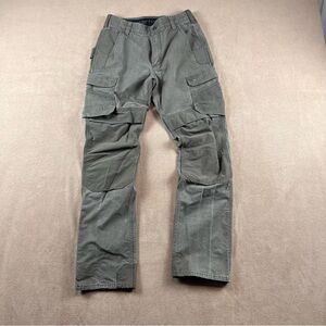 Carhartt Men’s Olive Cargo double knee cargo Pants